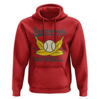 Retro Savannah Baseball Est. 2016 Hoodie Funny Banana and Ball Vintage Sports - Wonder Print Shop