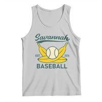 Retro Savannah Baseball Est. 2016 Tank Top Funny Banana and Ball Vintage Sports - Wonder Print Shop