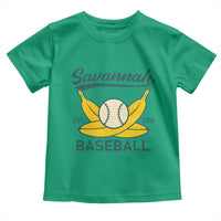 Retro Savannah Baseball Est. 2016 Toddler T Shirt Funny Banana and Ball Vintage Sports - Wonder Print Shop