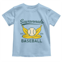Retro Savannah Baseball Est. 2016 Toddler T Shirt Funny Banana and Ball Vintage Sports - Wonder Print Shop