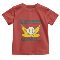 Retro Savannah Baseball Est. 2016 Toddler T Shirt Funny Banana and Ball Vintage Sports - Wonder Print Shop
