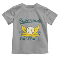 Retro Savannah Baseball Est. 2016 Toddler T Shirt Funny Banana and Ball Vintage Sports - Wonder Print Shop