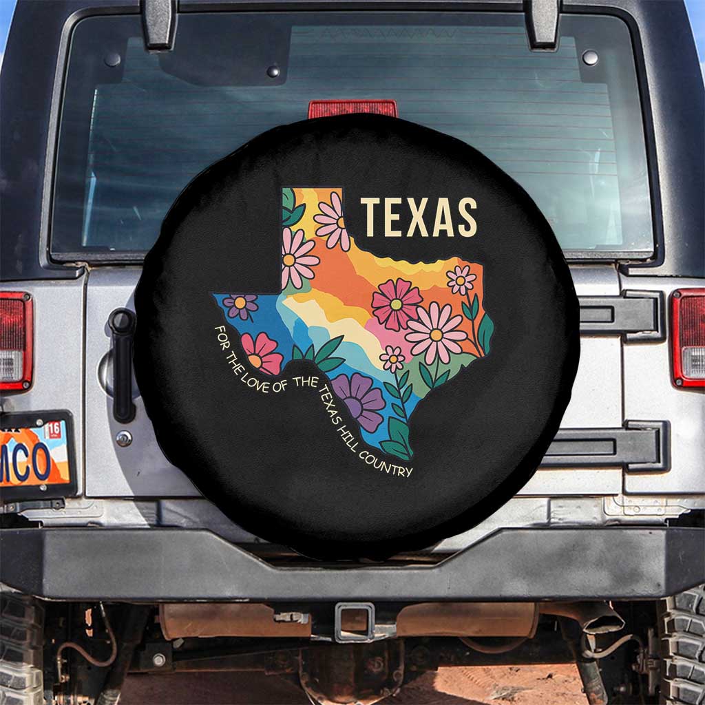Texas Floral Boho Spare Tire Cover For the Love of the Texas Hill Country Southern Pride - Wonder Print Shop