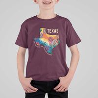 Texas Floral Boho T Shirt For Kid For the Love of the Texas Hill Country Southern Pride - Wonder Print Shop