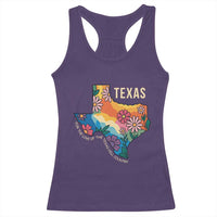 Texas Floral Boho Racerback Tank Top For the Love of the Texas Hill Country Southern Pride - Wonder Print Shop