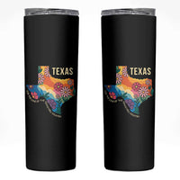 Texas Floral Boho Skinny Tumbler For the Love of the Texas Hill Country Southern Pride - Wonder Print Shop