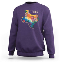 Texas Floral Boho Sweatshirt For the Love of the Texas Hill Country Southern Pride - Wonder Print Shop
