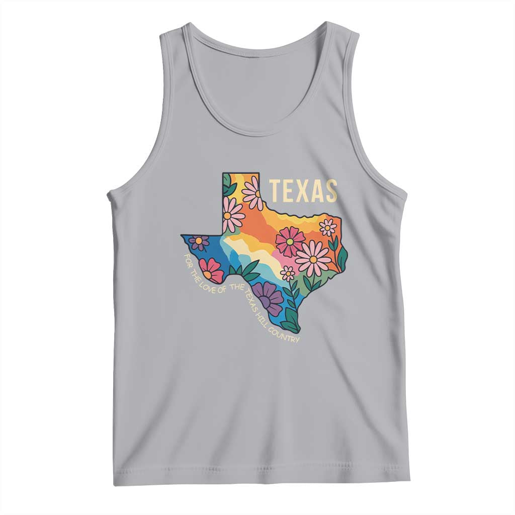 Texas Floral Boho Tank Top For the Love of the Texas Hill Country Southern Pride - Wonder Print Shop