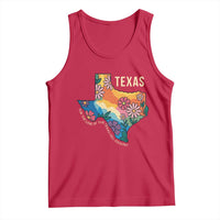 Texas Floral Boho Tank Top For the Love of the Texas Hill Country Southern Pride - Wonder Print Shop