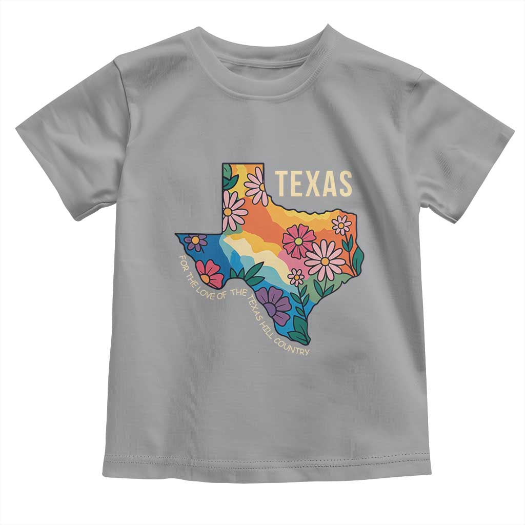 Texas Floral Boho Toddler T Shirt For the Love of the Texas Hill Country Southern Pride - Wonder Print Shop