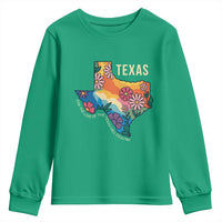 Texas Floral Boho Youth Sweatshirt For the Love of the Texas Hill Country Southern Pride - Wonder Print Shop