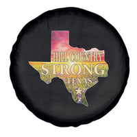 Hill Country Strong Texas Spare Tire Cover Sunset Bluebonnet Resilience - Wonder Print Shop