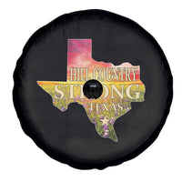 Hill Country Strong Texas Spare Tire Cover Sunset Bluebonnet Resilience - Wonder Print Shop