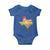 Hill Country Strong Texas Baby Onesie Sunset Bluebonnet Resilience - Wonder Print Shop