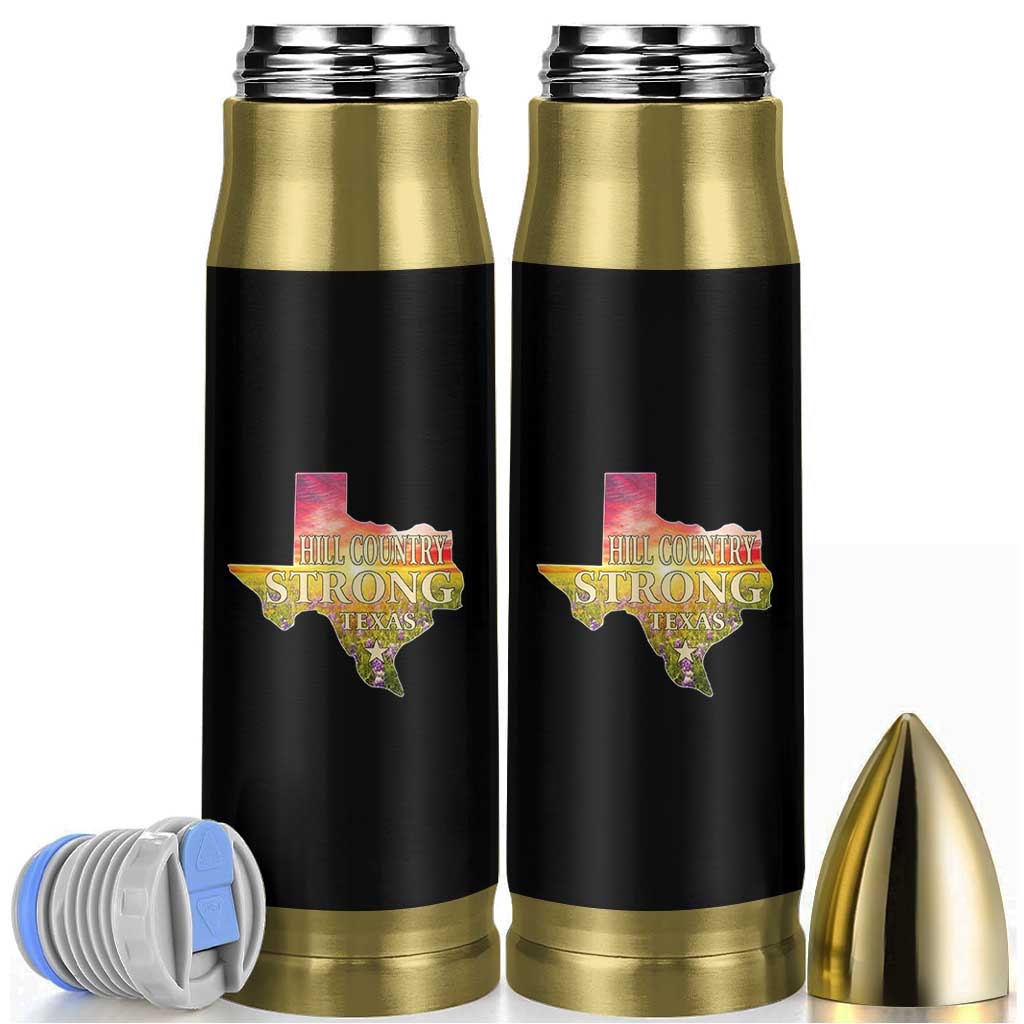 Hill Country Strong Texas Bullet Tumbler Sunset Bluebonnet Resilience - Wonder Print Shop