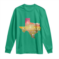 Hill Country Strong Texas Long Sleeve Shirt Sunset Bluebonnet Resilience - Wonder Print Shop