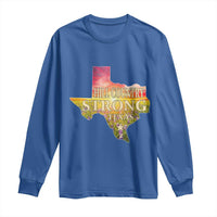 Hill Country Strong Texas Long Sleeve Shirt Sunset Bluebonnet Resilience - Wonder Print Shop