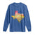Hill Country Strong Texas Long Sleeve Shirt Sunset Bluebonnet Resilience - Wonder Print Shop