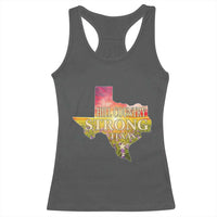 Hill Country Strong Texas Racerback Tank Top Sunset Bluebonnet Resilience - Wonder Print Shop
