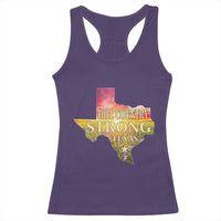 Hill Country Strong Texas Racerback Tank Top Sunset Bluebonnet Resilience - Wonder Print Shop