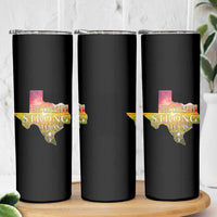 Hill Country Strong Texas Skinny Tumbler Sunset Bluebonnet Resilience - Wonder Print Shop