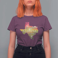 Hill Country Strong Texas T Shirt For Women Sunset Bluebonnet Resilience - Wonder Print Shop