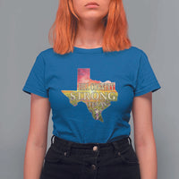 Hill Country Strong Texas T Shirt For Women Sunset Bluebonnet Resilience - Wonder Print Shop