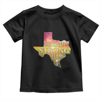 Hill Country Strong Texas Toddler T Shirt Sunset Bluebonnet Resilience - Wonder Print Shop