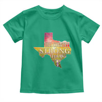 Hill Country Strong Texas Toddler T Shirt Sunset Bluebonnet Resilience - Wonder Print Shop