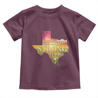 Hill Country Strong Texas Toddler T Shirt Sunset Bluebonnet Resilience - Wonder Print Shop