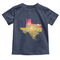Hill Country Strong Texas Toddler T Shirt Sunset Bluebonnet Resilience - Wonder Print Shop