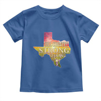 Hill Country Strong Texas Toddler T Shirt Sunset Bluebonnet Resilience - Wonder Print Shop