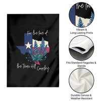 For the Love of the Texas Hill Country Garden Flag Bluebonnet Floral Patriotic Flag - Wonder Print Shop