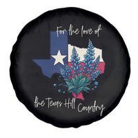 For the Love of the Texas Hill Country Spare Tire Cover Bluebonnet Floral Patriotic Flag - Wonder Print Shop