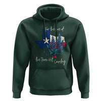 For the Love of the Texas Hill Country Hoodie Bluebonnet Floral Patriotic Flag - Wonder Print Shop