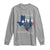 For the Love of the Texas Hill Country Long Sleeve Shirt Bluebonnet Floral Patriotic Flag - Wonder Print Shop