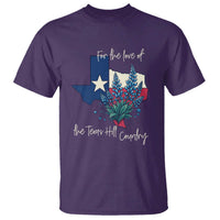 For the Love of the Texas Hill Country T Shirt Bluebonnet Floral Patriotic Flag - Wonder Print Shop