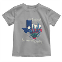 For the Love of the Texas Hill Country Toddler T Shirt Bluebonnet Floral Patriotic Flag - Wonder Print Shop