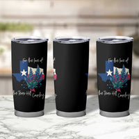 For the Love of the Texas Hill Country Tumbler Cup Bluebonnet Floral Patriotic Flag - Wonder Print Shop