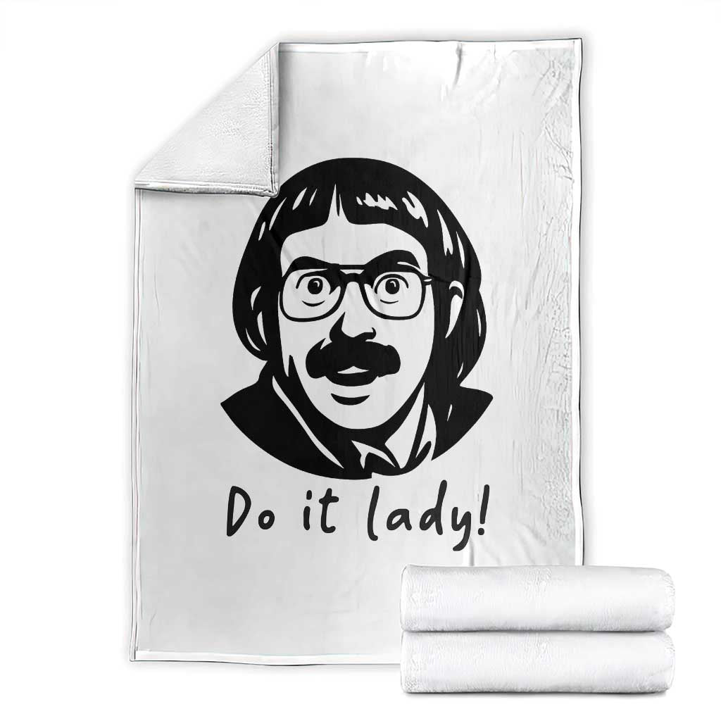 Funny Do It Lady Throw Blanket Mustache Guy Meme Parody - Wonder Print Shop