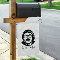 Funny Do It Lady Garden Flag Mustache Guy Meme Parody - Wonder Print Shop