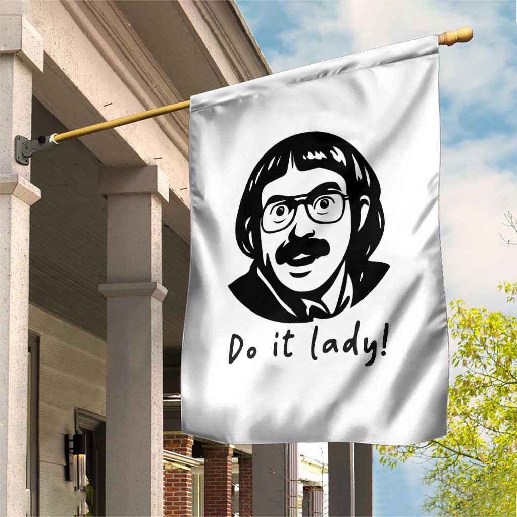 Funny Do It Lady Garden Flag Mustache Guy Meme Parody - Wonder Print Shop