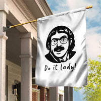 Funny Do It Lady Garden Flag Mustache Guy Meme Parody - Wonder Print Shop