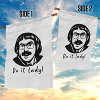 Funny Do It Lady Garden Flag Mustache Guy Meme Parody - Wonder Print Shop