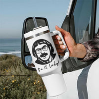 Funny Do It Lady Tumbler With Handle Mustache Guy Meme Parody - Wonder Print Shop
