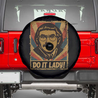 Funny Do It Lady Vintage Spare Tire Cover Retro 70s Mustache Guy Meme Parody - Wonder Print Shop