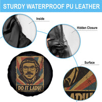 Funny Do It Lady Vintage Spare Tire Cover Retro 70s Mustache Guy Meme Parody - Wonder Print Shop