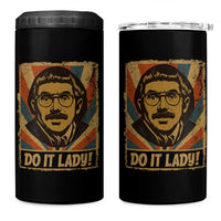 Funny Do It Lady Vintage 4 in 1 Can Cooler Tumbler Retro 70s Mustache Guy Meme Parody - Wonder Print Shop