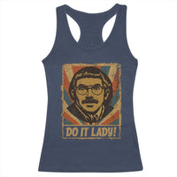 Funny Do It Lady Vintage Racerback Tank Top Retro 70s Mustache Guy Meme Parody - Wonder Print Shop