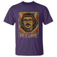 Funny Do It Lady Vintage T Shirt Retro 70s Mustache Guy Meme Parody - Wonder Print Shop